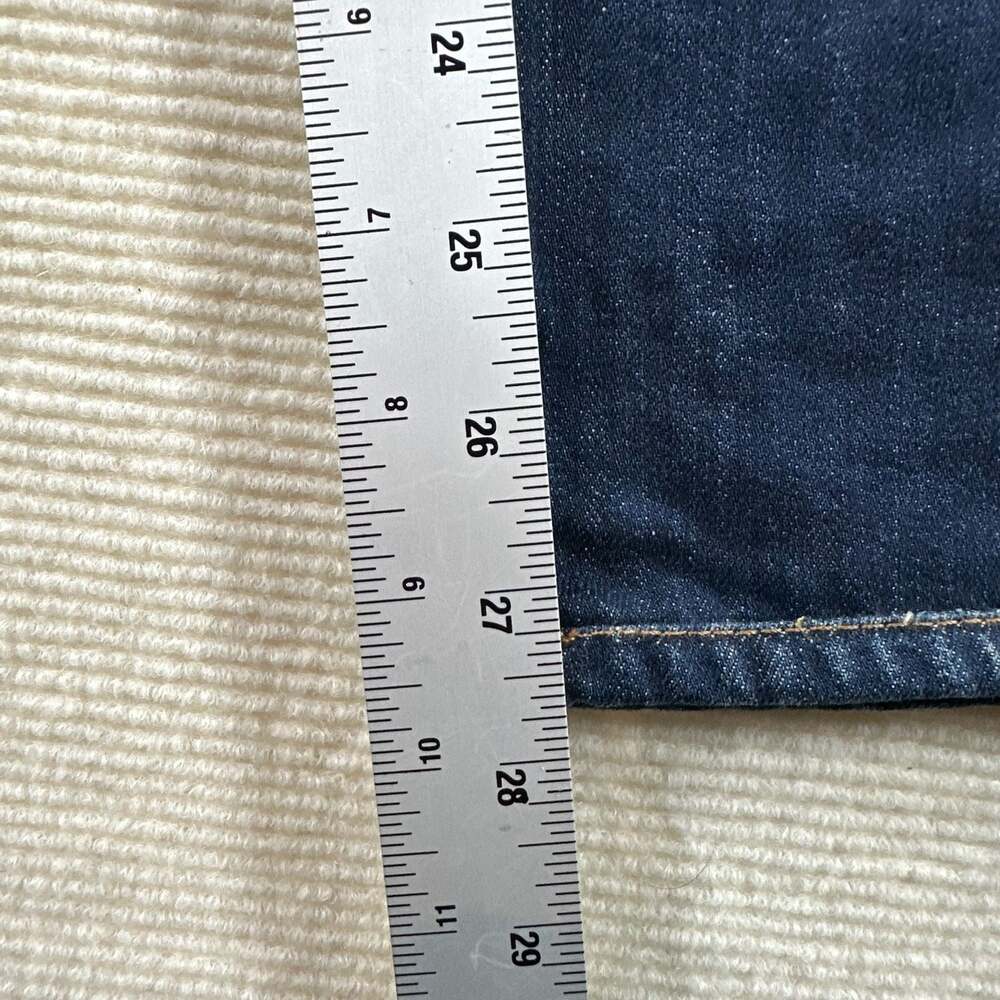 7 For All Mankind Standard Mens Blue Denim Jeans Size 32 Dark Wash 5 Pocket - Picture 7 of 10